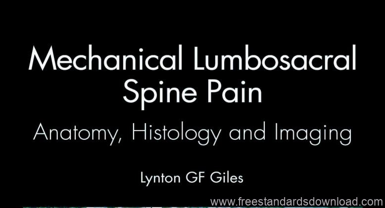 Mechanical Lumbosacral Spine Pain pdf download